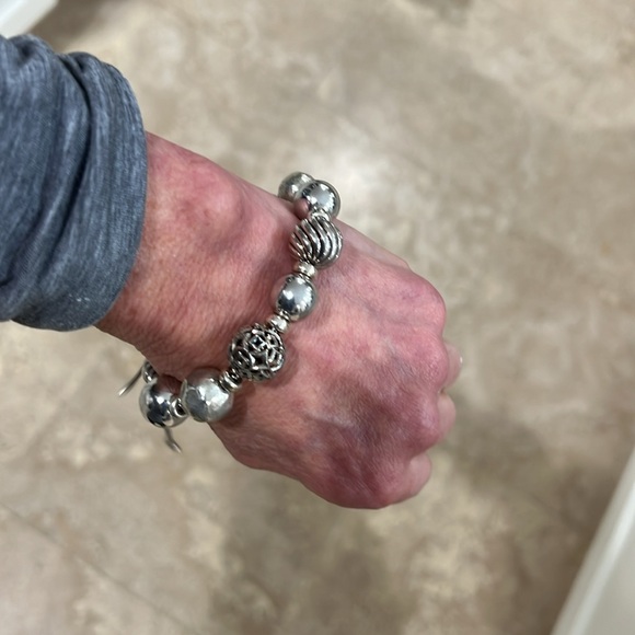 David Yurman Sterling Silver Elements Bracelet - Picture 6 of 7